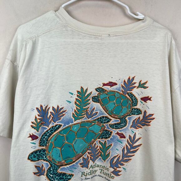 L.L.Bean Atlantic Ridley Turtle Tee Rare Size L - Picture 3 of 8